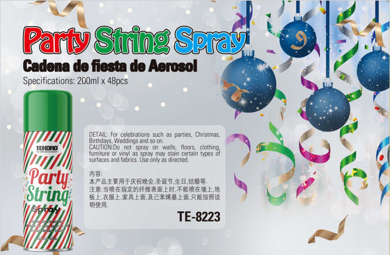 200 ml di Silly String Spray Party Streamer Spum Spray per l'albero di Natale