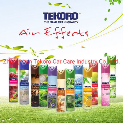 Tekoro Air Freshener Aerosol Spray con profumo naturale per uso multiuso e certificato CE, RoHS, SGS, GMP