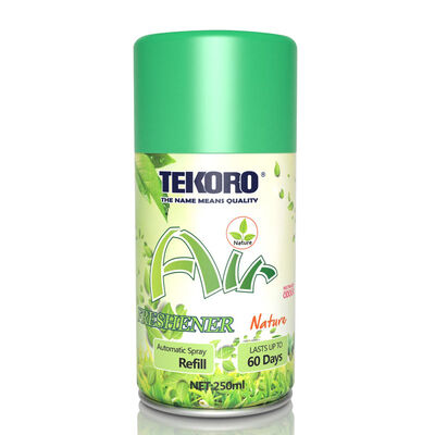 Tekoro Green Apple Flavour Air Freshener Automatic Spray Refill con certificazione CE, RoHS, SGS, GMP e capacità ≥ 200 ml