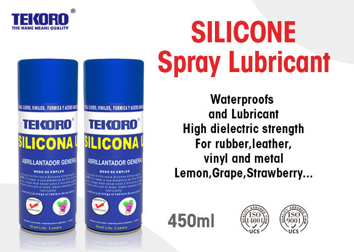 Lubrificante a spruzzo di silicone liscio per pelle Formica di vinile e acciaio inossidabile 3 anni Durazione di conservazione